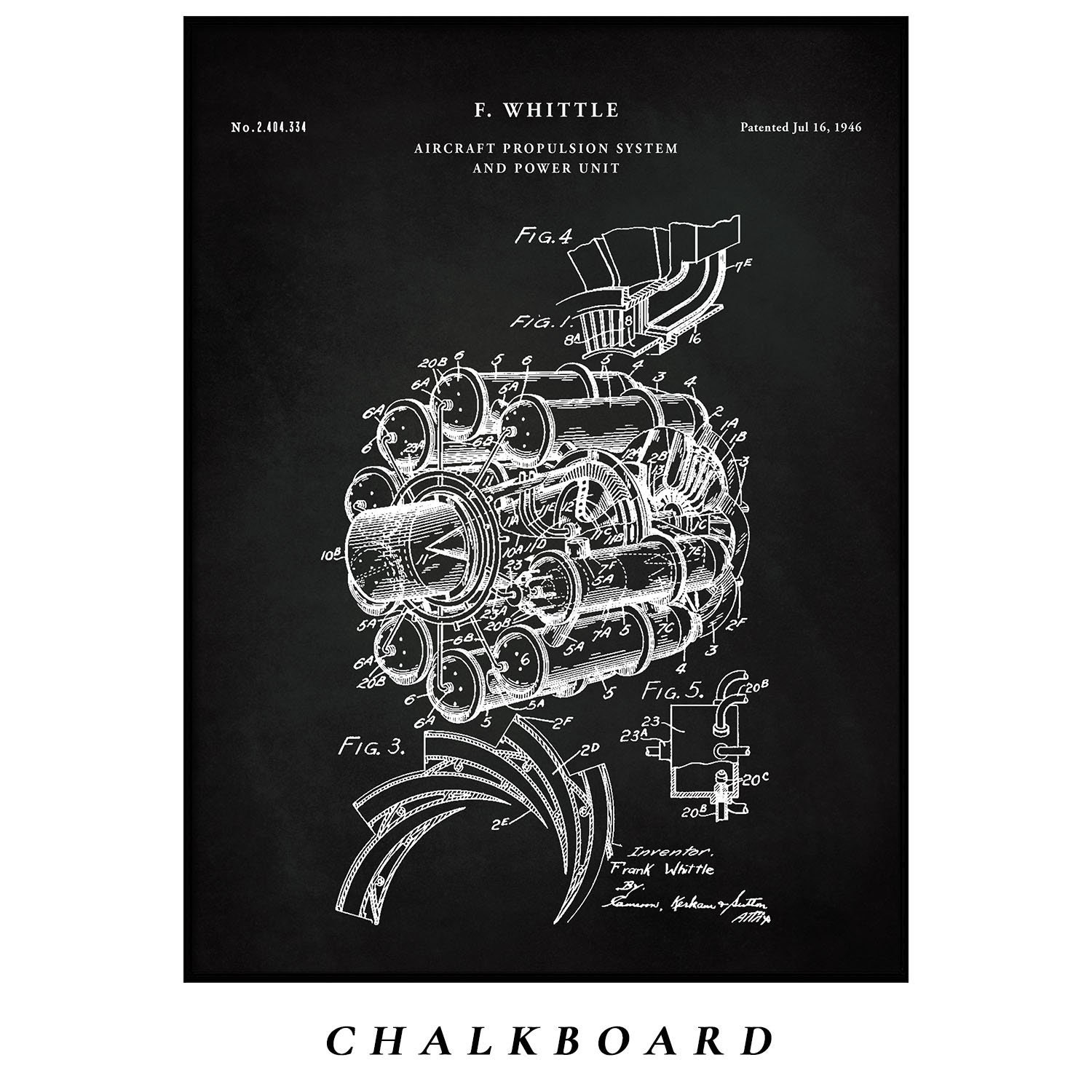 Jet Engine Posters Aviation Decor Jet Engine Patent - Etsy