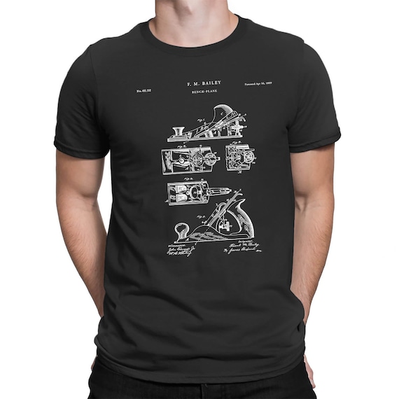 Bench Plane Carpentry Shirt, Woodworking Shirt, Handyman Gift, Shop Teacher, Furniture Maker, Carpenter Gift, Garage Workshop, PT493