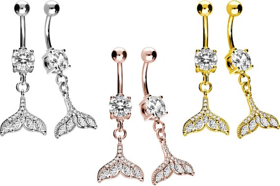 Mermaid belly ring clearance