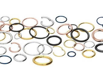 piercinginspiration® Basic Ring Clicker piercing segment ring surgical steel