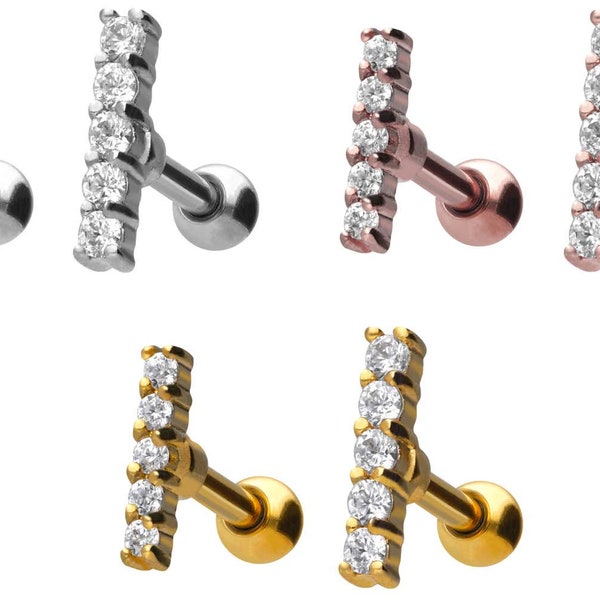 Ear Barbell Etsy