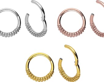 piercinginspiration® Clicker Ring Piercing Piston Segment Ring