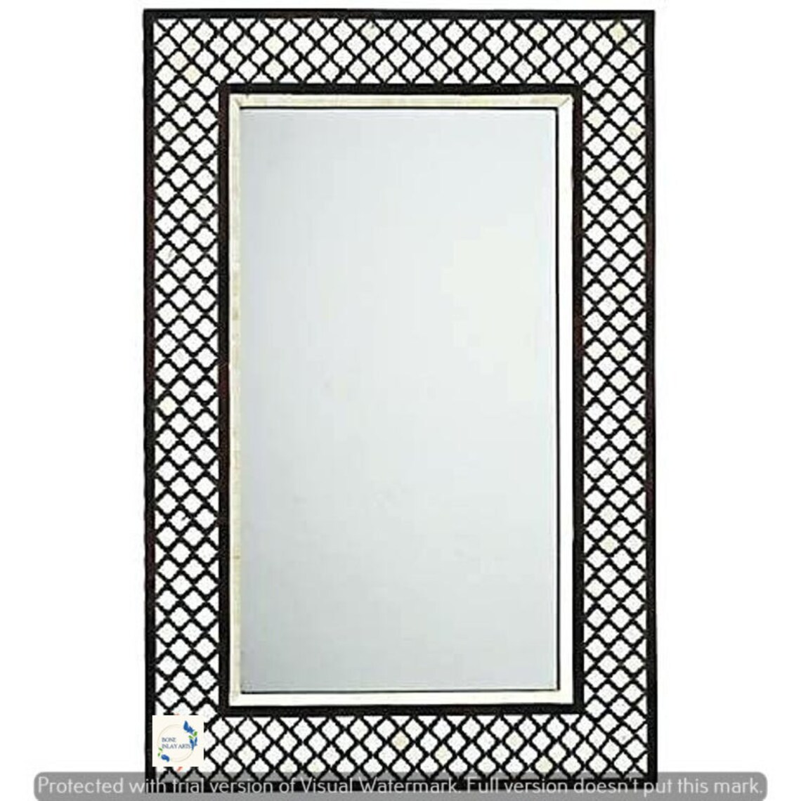 Handmade Bone Inlay Mirror Frame Stunning Look Decorative Wall Etsy