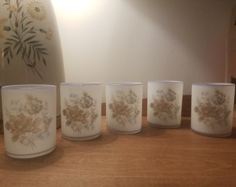 Five vintage paper lanterns