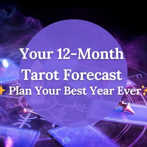 Lectura intuitiva de cartas del tarot para el año que viene: pronóstico del tarot para los próximos 12 meses