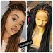 Braided Wig,Box Braided Wig,Lace frontal Braids,Full Lace Braided Wig,Braid wig,Black woman Braids wig, Knotless Braids wig,Medium Box Braid