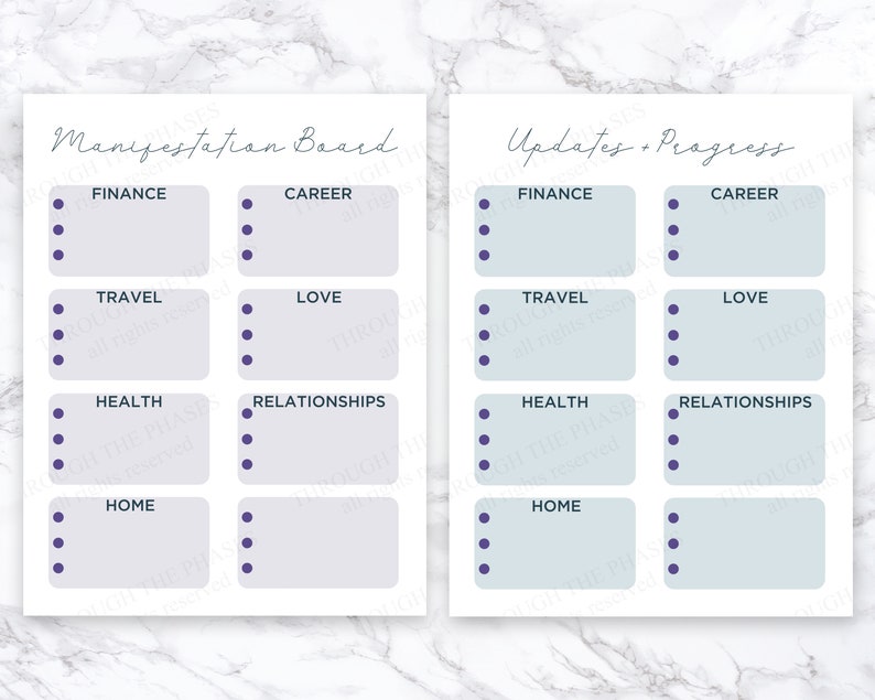 Law of Attraction Planner Printable / Manifestation Journal | Etsy