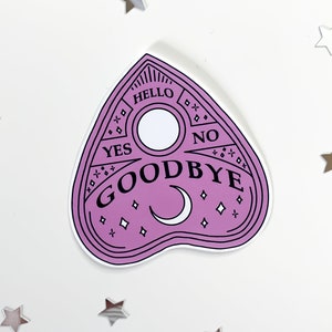 Pink Planchette Ouija Sticker supernatural occult stickers, creepy cute, spooky witchy sticker, magic witch, halloween, pastel goth image 9