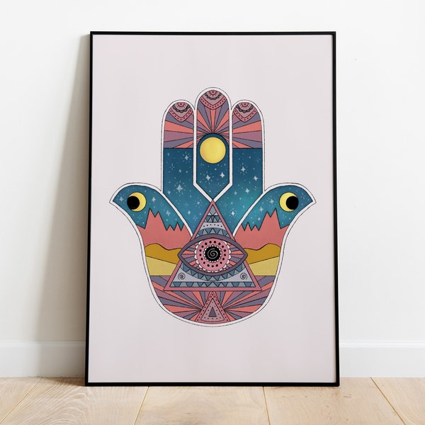 Hamsa Wall Art Etsy