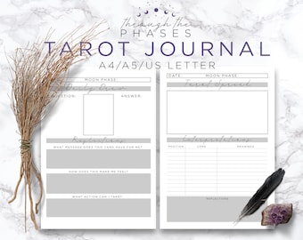 Tarot Journal Printable | Tarot Planner | Downloadable Book of Shadows Pages | Printable Grimoire Pages | Tarot for Beginners