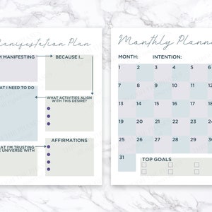 Law of Attraction Planner Printable / Manifestation journal printable, manifestation printable, manifestation planner, printable loa planner image 4