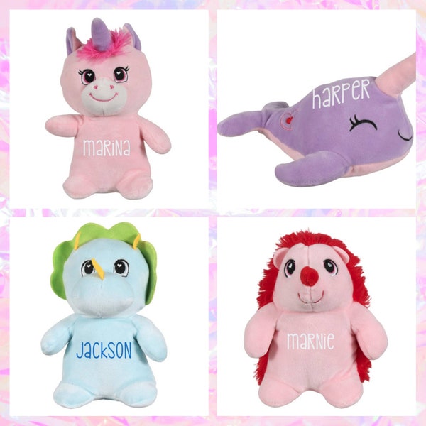 Valentine's Day Stuffed Animals, Personalized Plush,Stuffed Dinosaur, Robot, Unicorn, Love Robot, Gifts for Kids, Plush, Monogram, Baby Gift