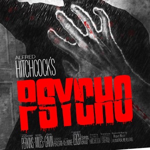 Alfred Hitchcock&#39;s Psycho alternative movie poster  | 11x17 Art Print