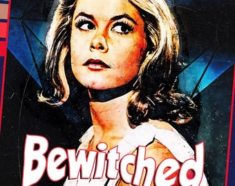 Bewitched + Dario Argento mashup movie poster | 11x17 Art Print