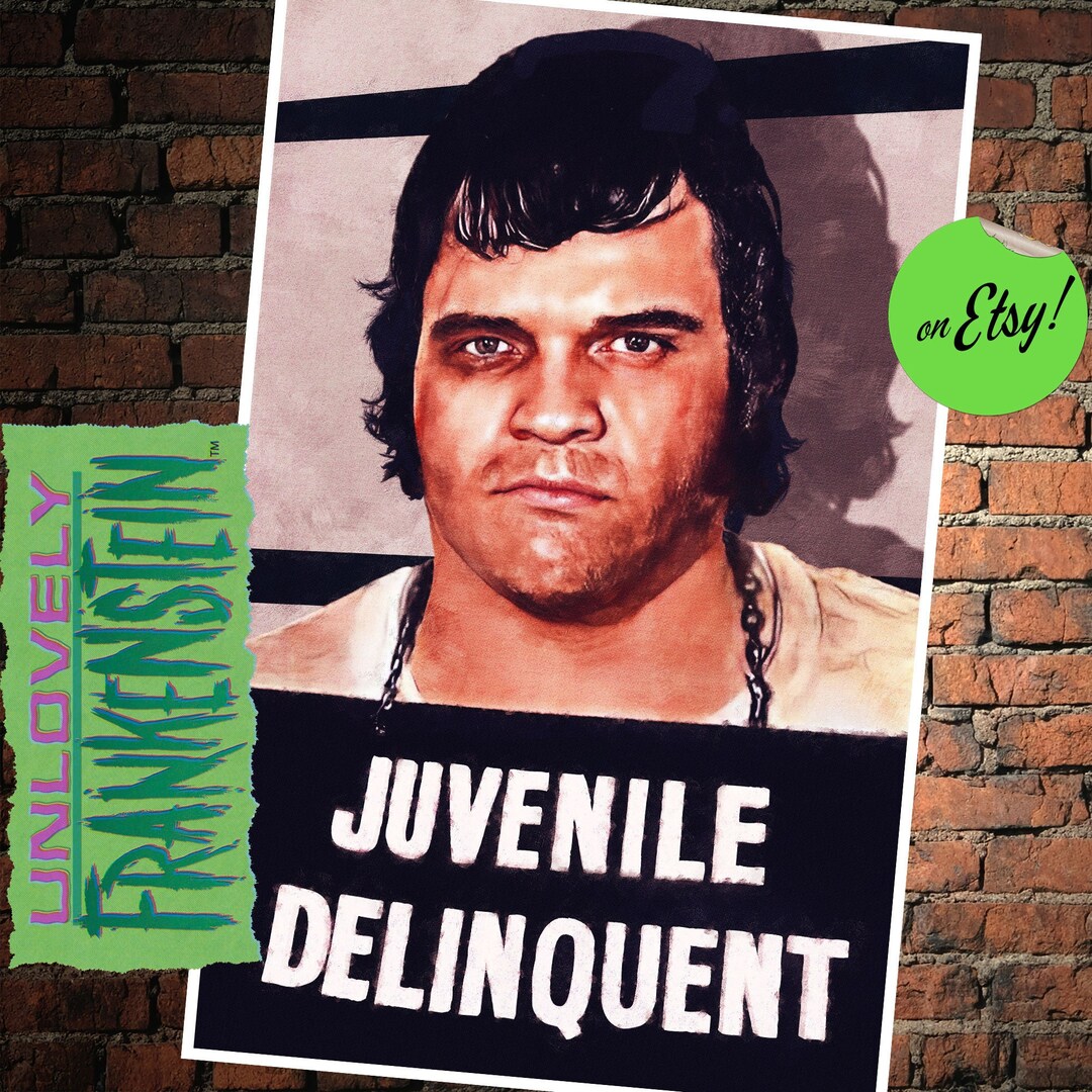 Eddie Didn't Like His Teddy, Meat Loaf Mugshot 11x17 Art Print Etsy