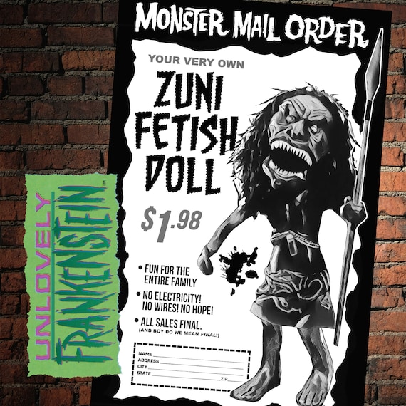 Half the Size, Twice the Terror | Zuni Fetish Doll | 11x17 Art
