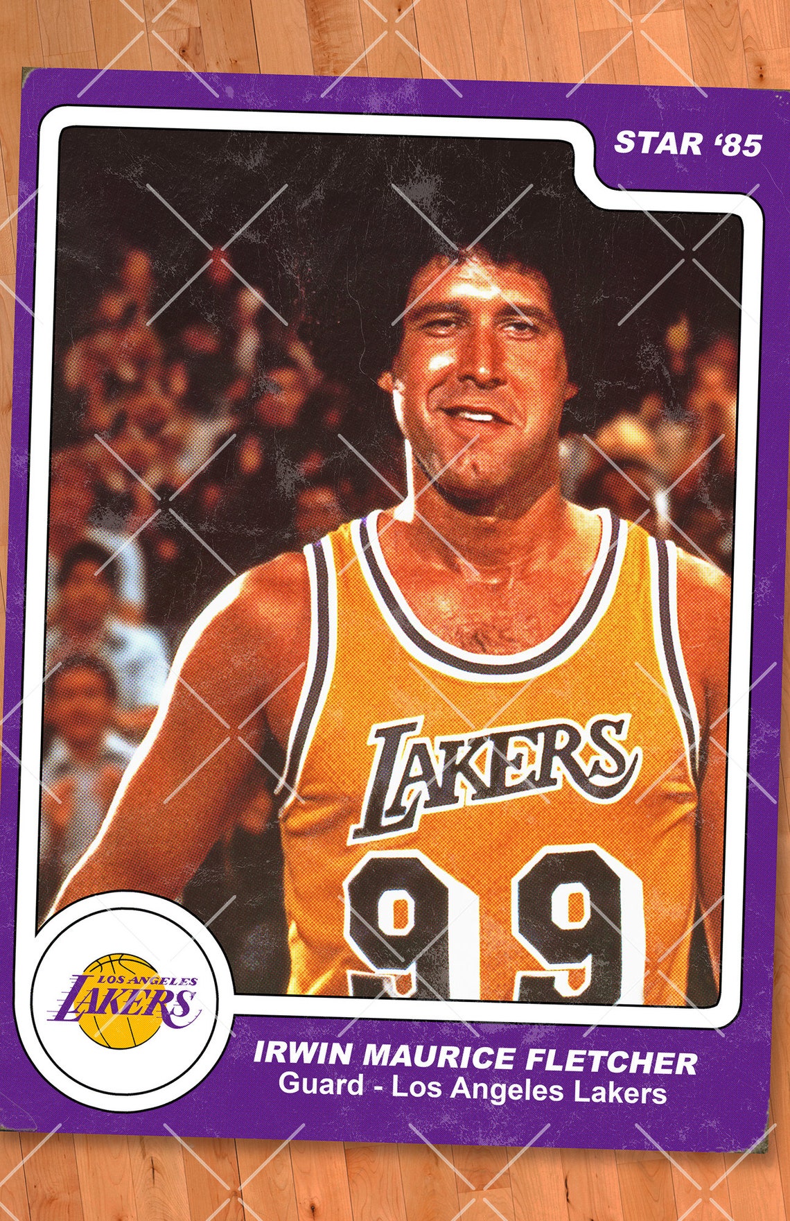 Fletch Basketball Trading Card Poster 11x17 Art Print Etsy