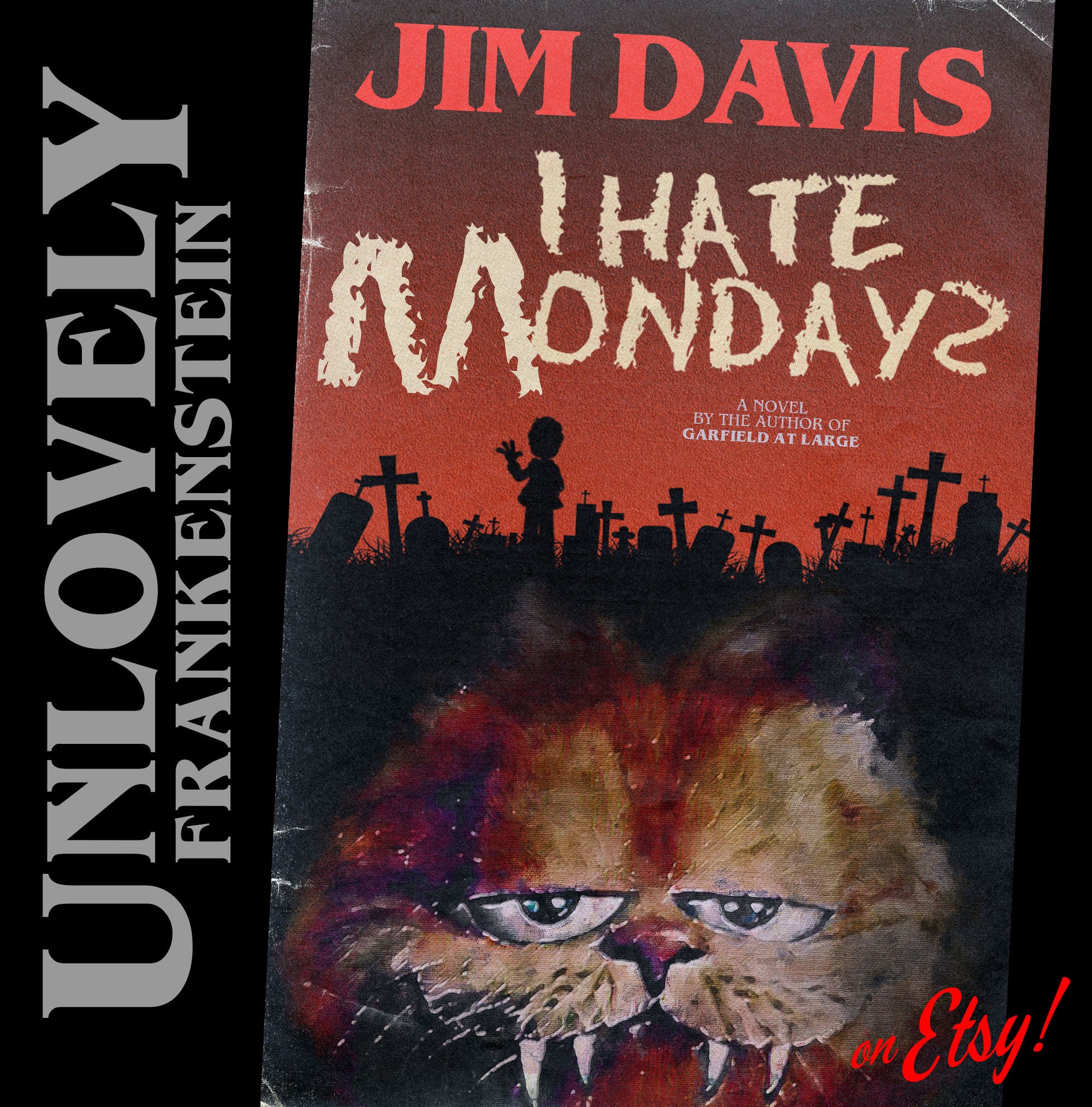 Garfield Doesn't Want to Be Buried in a Pet Sematary | 11x17 Art Print