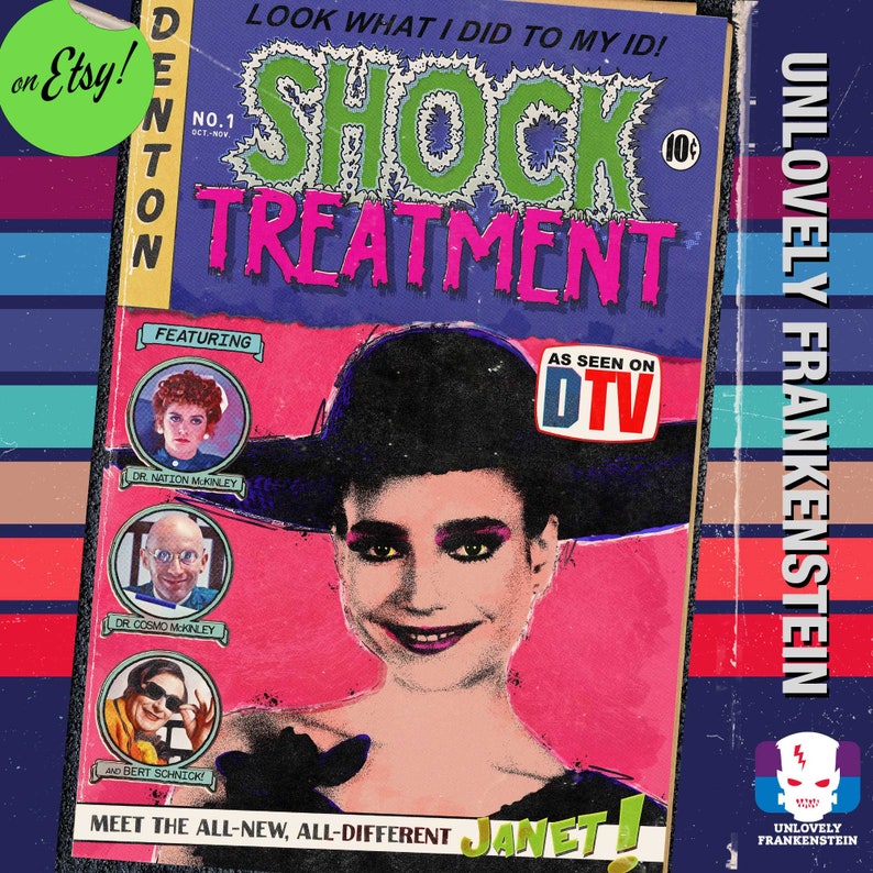 Shock Treatment 1981 Retrostyle Comic Poster 11x17 Art Etsy