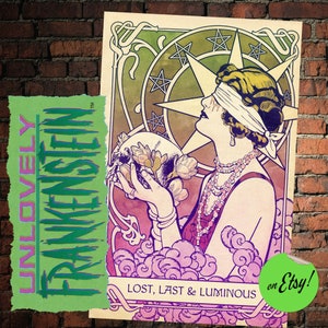 Último perdido e poster luminoso do art nouveau/tarot de &lt;br&gt; Entrega Rápida? Impressão artística 11x17