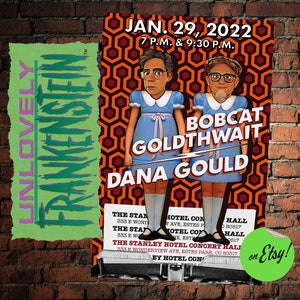 Dana Gould and Bobcat Goldthwait at the Stanley Hotel | Official Stand-Up Comedy Poster | 11x17 Art Print