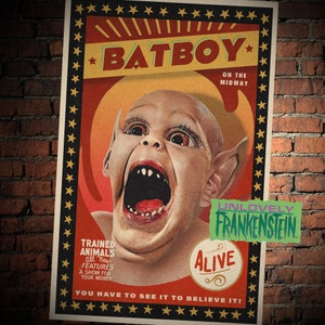 Bat Boy circus sideshow poster | 11x17 Art Print