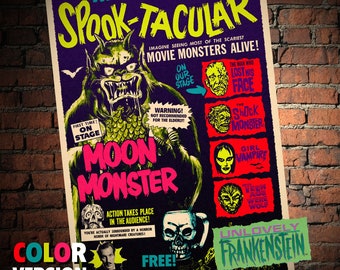 Monster Kid Spook-Tacular poster | 11x17 Art Print