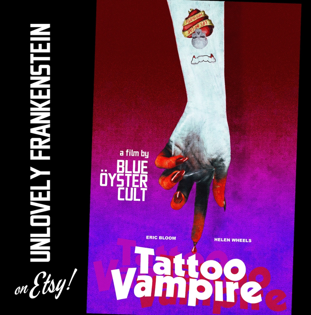 Tattoo Vampire: Blue Oyster Cult Movie Poster Homage | 11x17 Art Print ...