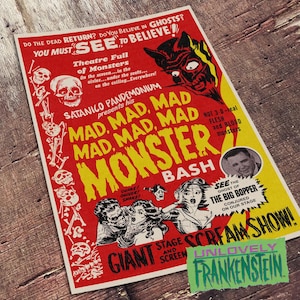 Satanico Pandemonium spook show poster | 11x17 Art Print