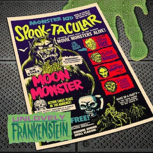 Monster Kid Spook-Tacular poster | 11x17 Art Print