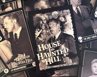 House on Haunted Hill | 48 custom trading cards