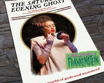 The Blushing Bride of Frankenstein art print | 11x17 Art Print