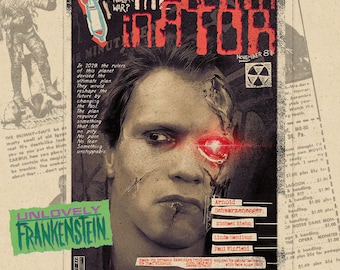 The Terminator in 1984 | 11x17 Art Print