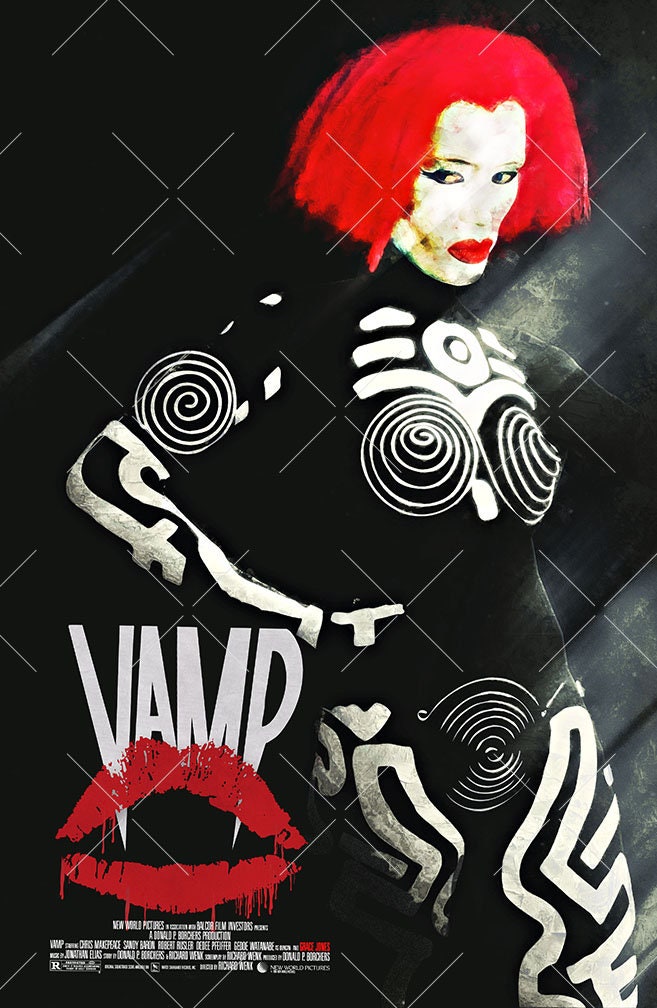 Vamp 1986, Grace Jones Alternative Movie Poster | 11x17 Art