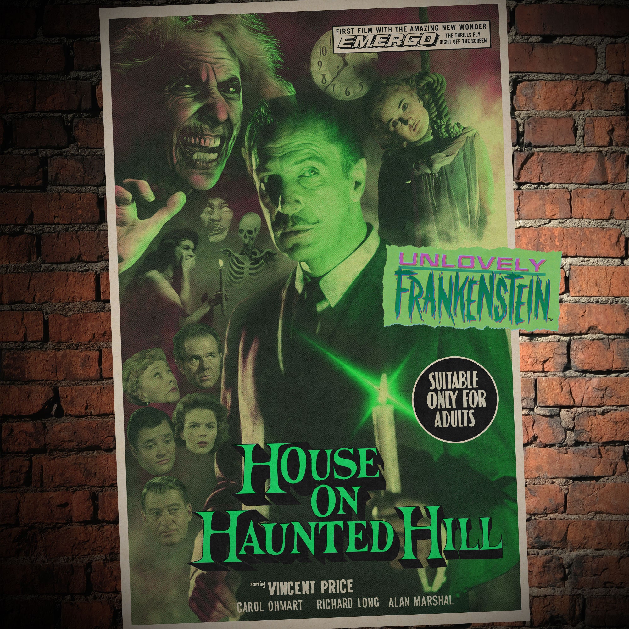 Vincent Price in House on Haunted Hill | 11x17 Art Print