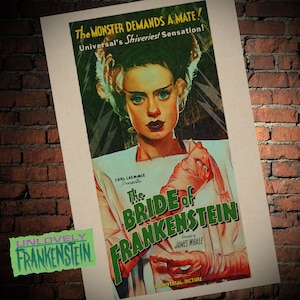Elsa Lanchester as the Bride of Frankenstein character poster | 11x17 Art Print