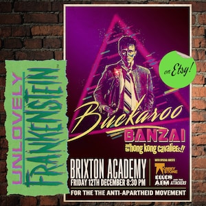 Buckaroo Banzai 1984 concert poster | 11x17 Art Print