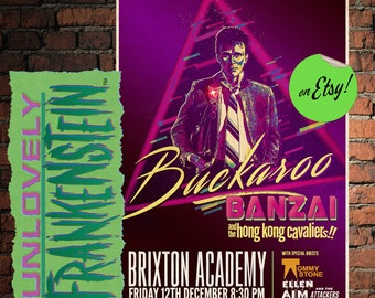 Buckaroo Banzai 1984 concert poster | 11x17 Art Print