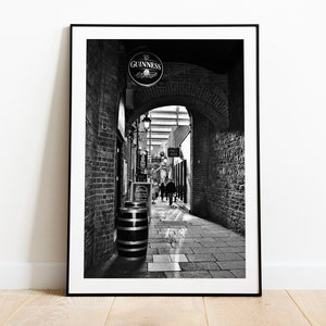 Temple Bar Alleyway | Dublin, Ireland | Unframed Print, Canvas or Digital | Various Sizes