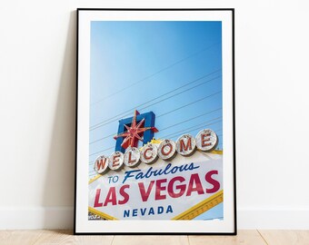Las Vegas Sign | Nevada, USA | Unframed Print, Canvas or Digital | Various Sizes | B&W or Colour