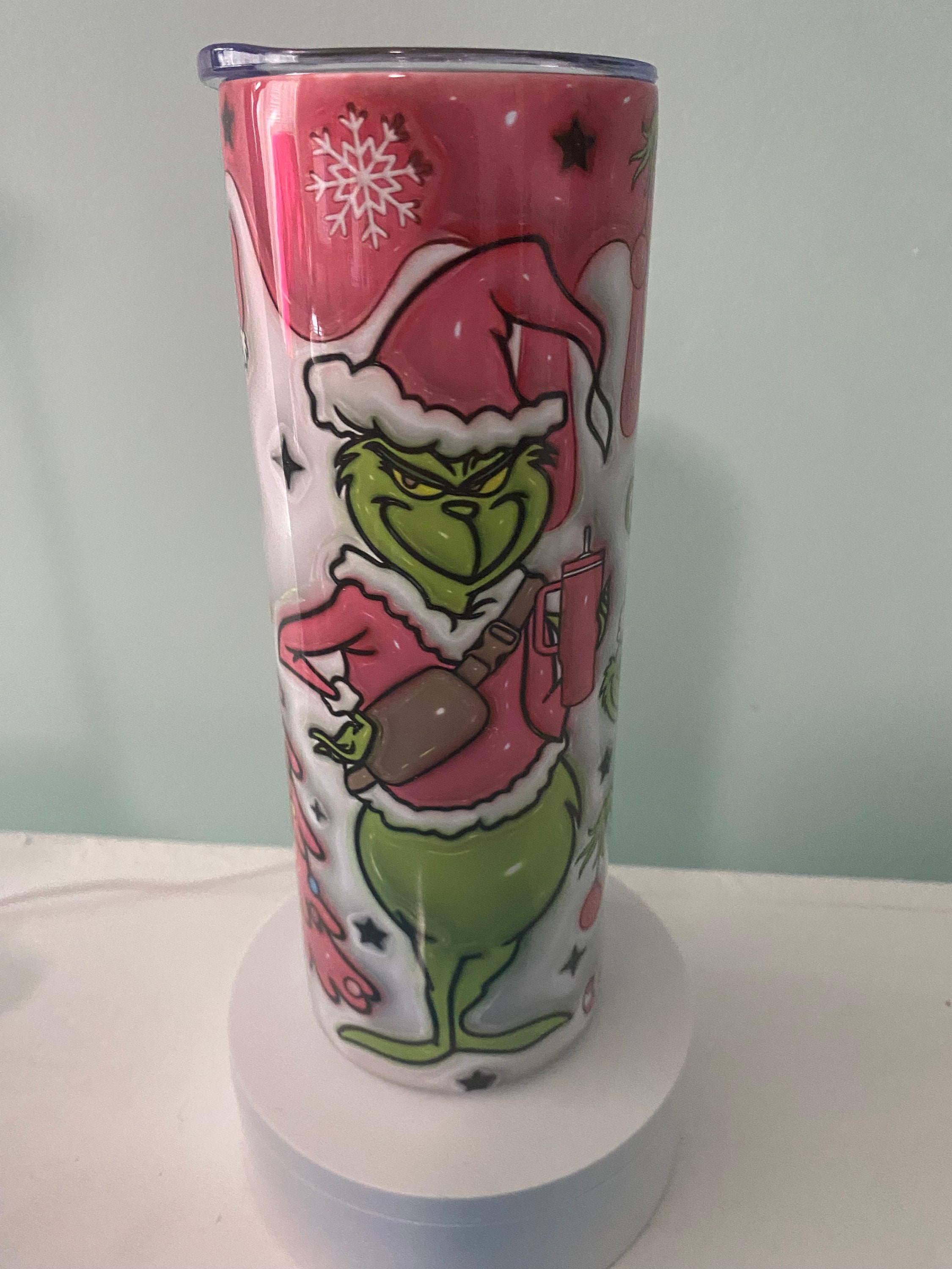 Grinch Double Pink Crossbody Bag w/ Stanley Cup 20oz Tumbler –  222CustomDesigns