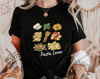 Pasta Lover Unisex T-Shirt, Funny Pasta Shirt, Noodle Fan, Noodle Love, Pasta Love