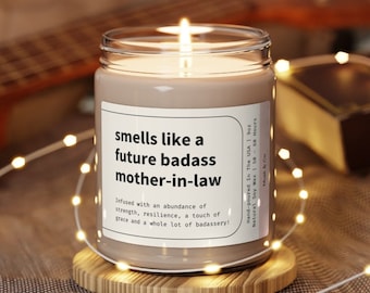 Future Badass Mother In Law Gift, Future Mother in law Candle, Mothers Day Gift, Mother In Law Wedding Gift, From Daughter in Law
