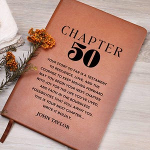50th Birthday Gift Personalized Journal - For Him, Husband Gift, For Brother, Gift For Dad, Gift For Son, Gift For Nephew, Friend, Coworker image 4