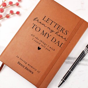 Loss of Father Gift, Letters From My Heart To My Dad Journal, Grief Notebook, Memorial Gifts, Remembrance, Grieving image 6