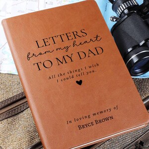 Loss of Father Gift, Letters From My Heart To My Dad Journal, Grief Notebook, Memorial Gifts, Remembrance, Grieving image 9