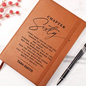 Personalized 60th Birthday Gift Journal - For Her Or Him, Gift For Friend, Gift For Son Or Daughter, Gift For Coworker image 7