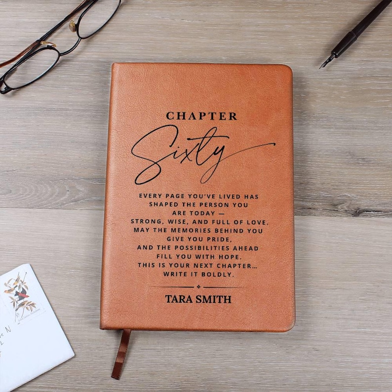 Personalized 60th Birthday Gift Journal - For Her Or Him, Gift For Friend, Gift For Son Or Daughter, Gift For Coworker image 12