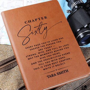 Personalized 60th Birthday Gift Journal - For Her Or Him, Gift For Friend, Gift For Son Or Daughter, Gift For Coworker image 11