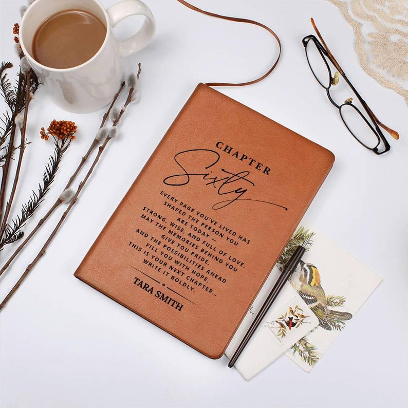 Personalized 60th Birthday Gift Journal - For Her Or Him, Gift For Friend, Gift For Son Or Daughter, Gift For Coworker image 10